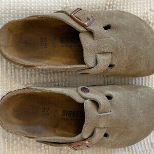 Boston Soft Footbed Suede Leather - Taupe